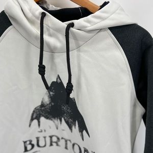 Grey Black &White BURTON Ski Hoodie